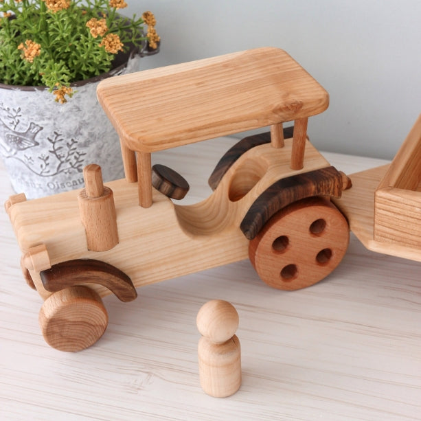 DKwoodentoysUA | 車車木玩-拖拉機