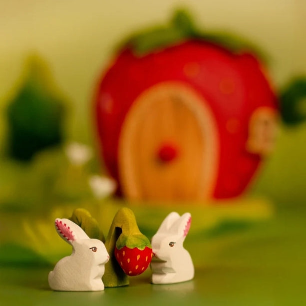 Bumbu Toys | 羅馬尼亞場景與動物木玩- 草莓植栽