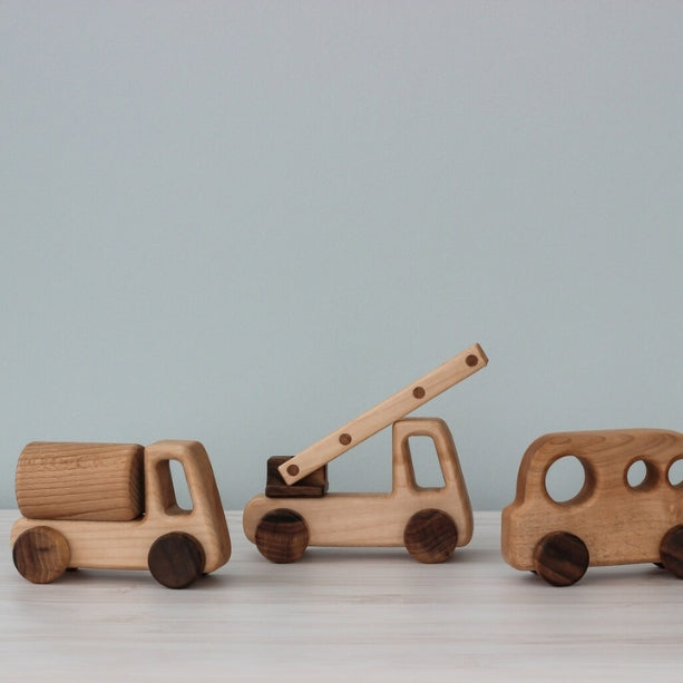 DKwoodentoysUA | 車車木玩-交通工具7件組