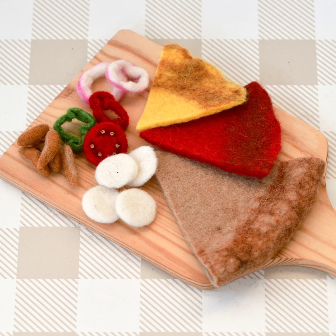 Tara Treasure | 羊毛氈手工玩具-BBQ雞肉Pizza