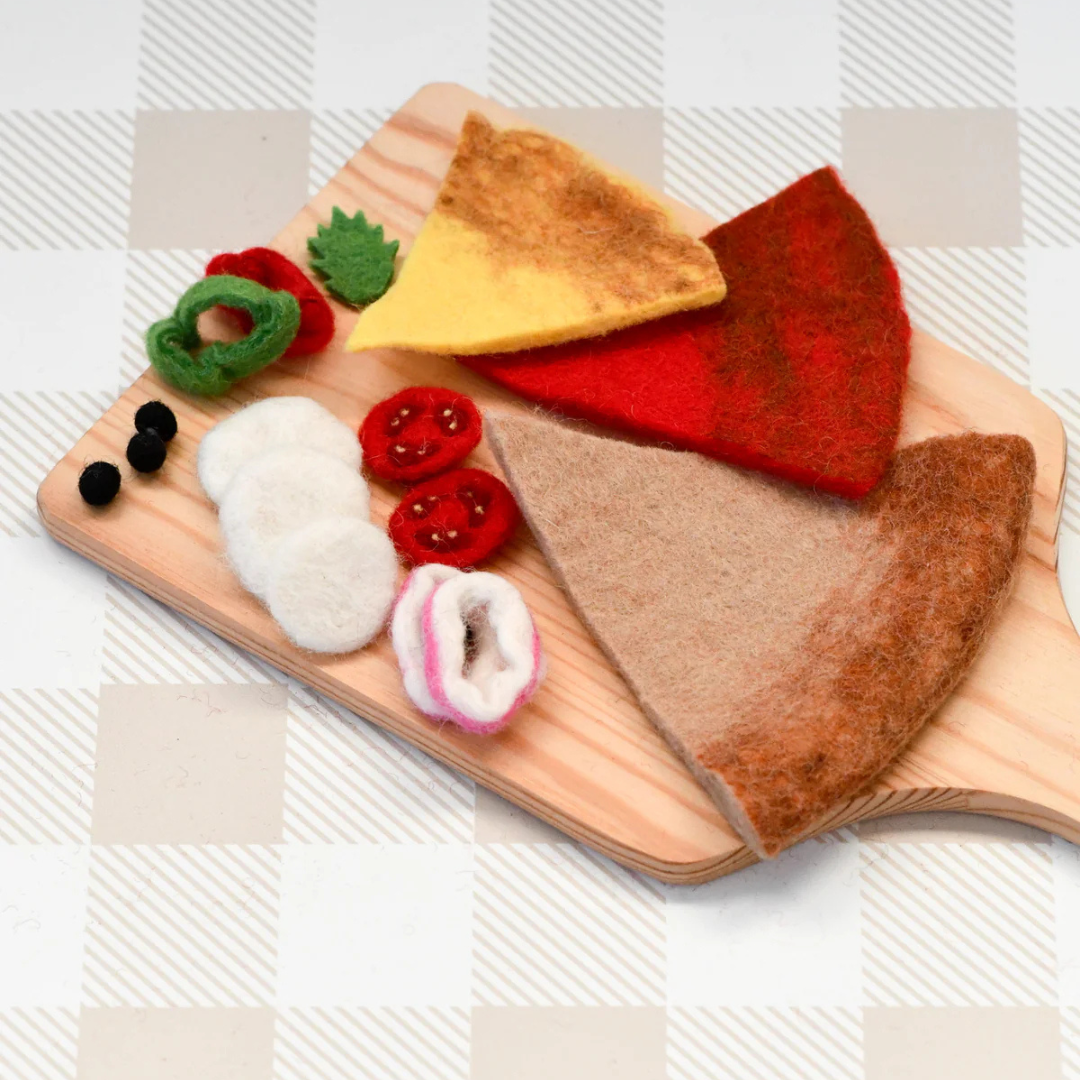 Tara Treasure | 羊毛氈手工玩具-地中海Pizza