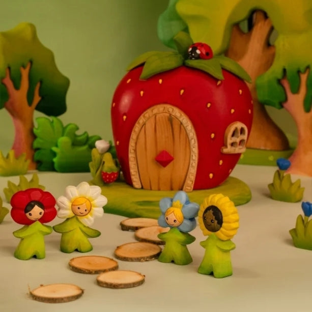 Bumbu Toys | 羅馬尼亞場景與動物木玩- 花仙子