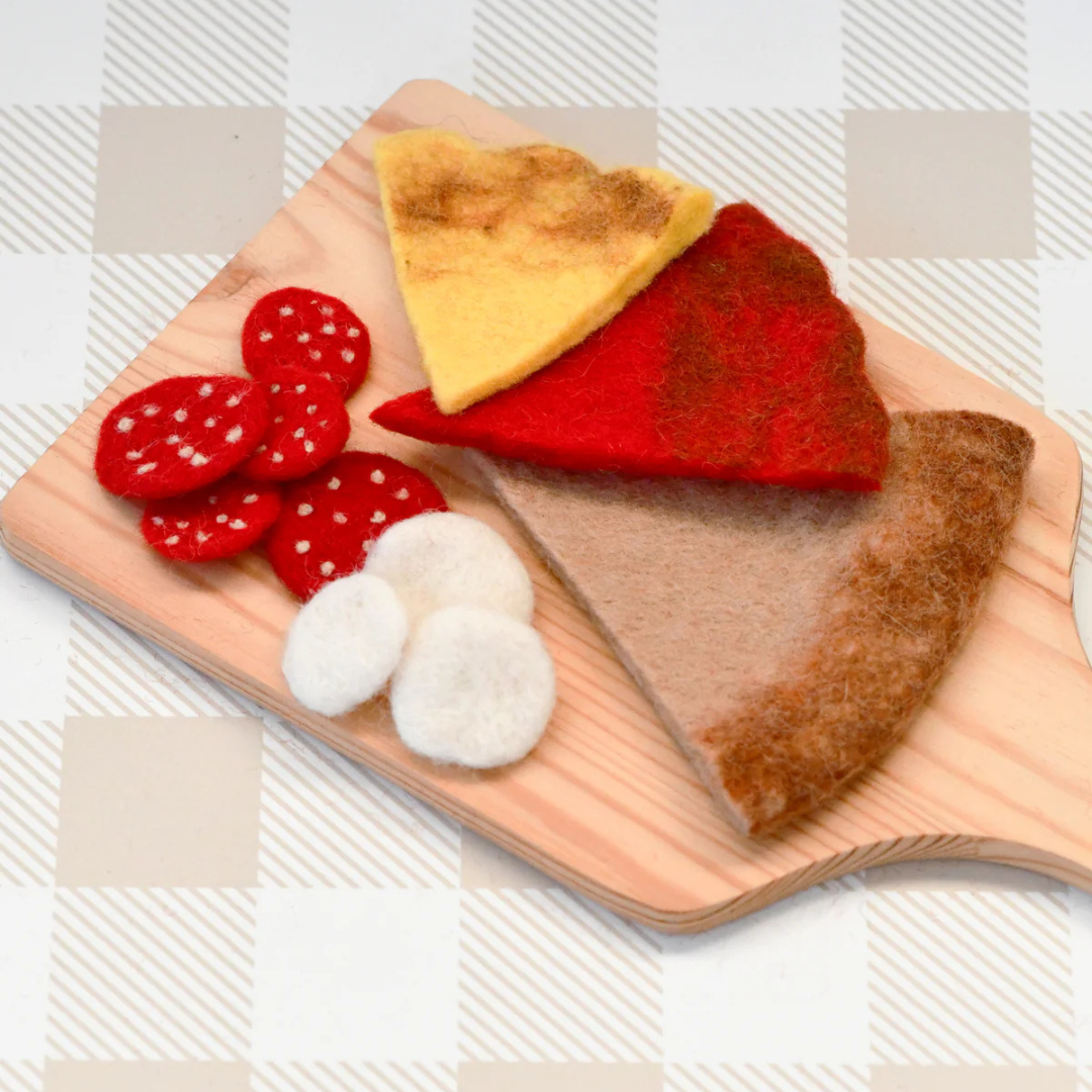 Tara Treasure | 羊毛氈手工玩具-美式臘腸Pizza