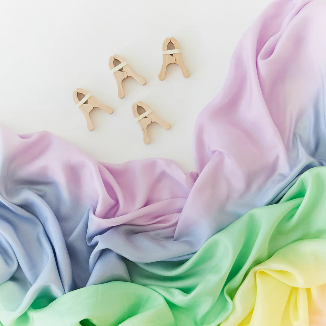 Sarah's Silks｜彩虹絲巾-柔美彩虹絲巾-Double尺寸