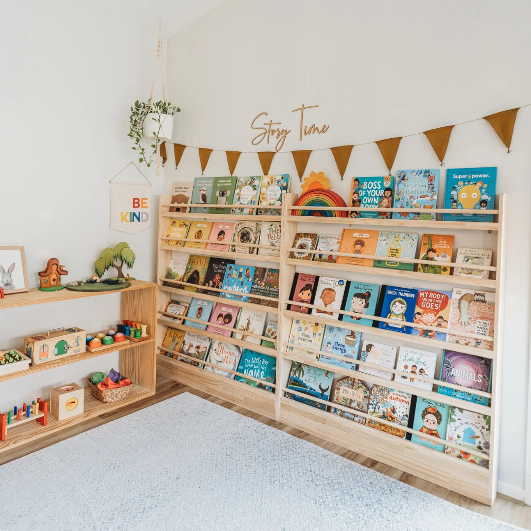 Joykids｜5層展示型繪本收納架-120公分寬