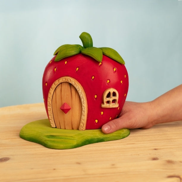 Bumbu Toys | 羅馬尼亞場景與動物木玩- 草莓小屋