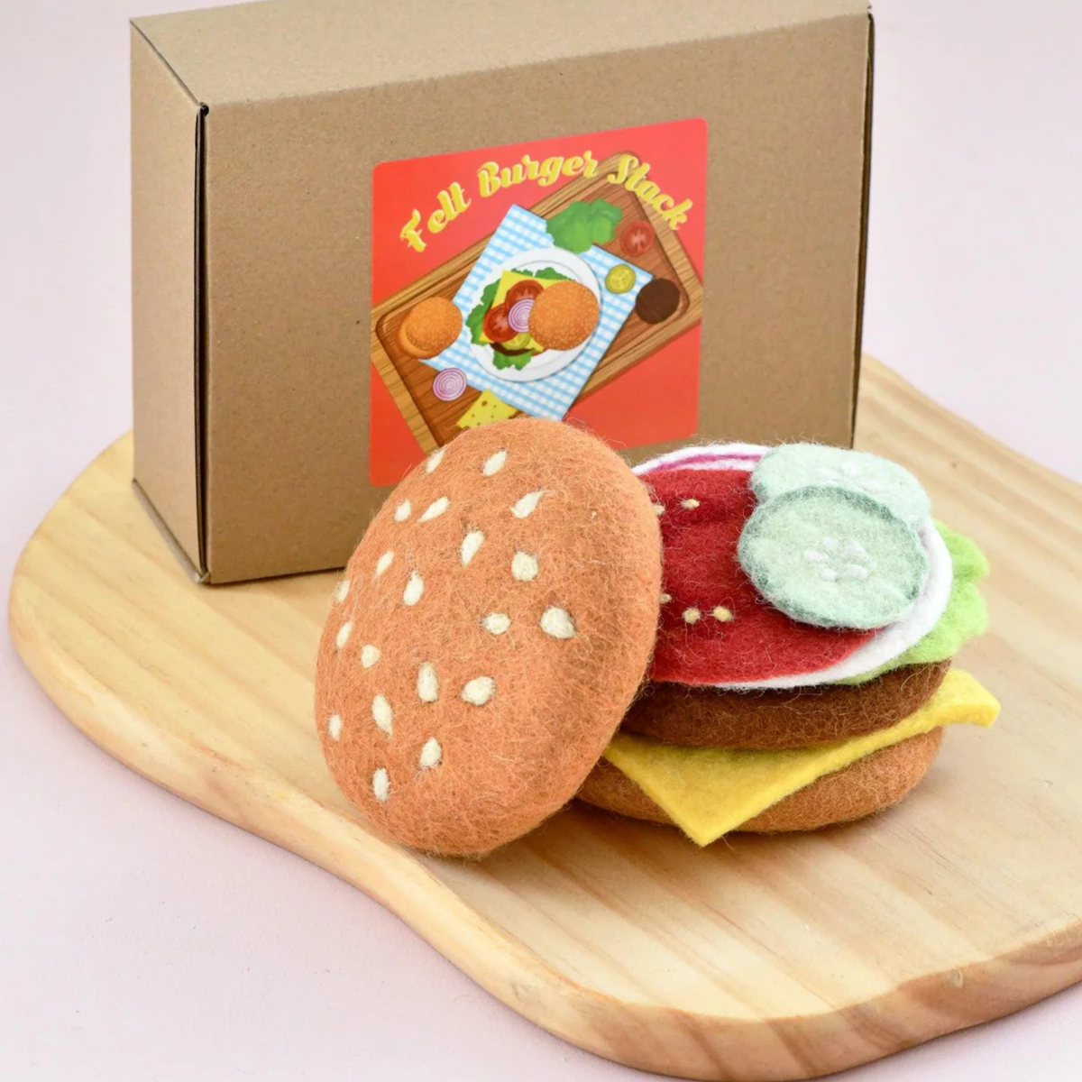 Tara Treasure | 羊毛氈手工玩具-漢堡