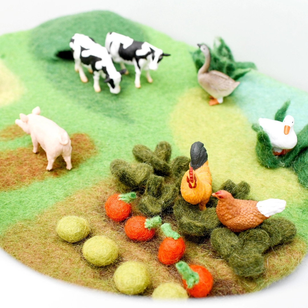 Tara Treasure | 羊毛氈手工玩具-農場遊戲墊