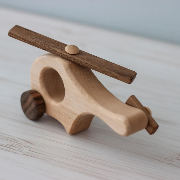 DKwoodentoysUA | 車車木玩-小型直升機