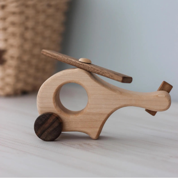 DKwoodentoysUA | 車車木玩-小型直升機