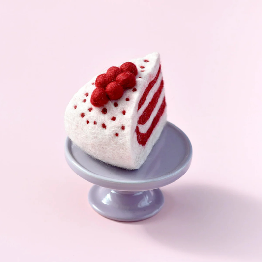 Tara Treasure | 羊毛氈手工玩具-紅絲絨蛋糕