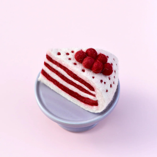 Tara Treasure | 羊毛氈手工玩具-紅絲絨蛋糕