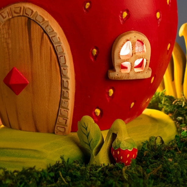 Bumbu Toys | 羅馬尼亞場景與動物木玩- 草莓小屋