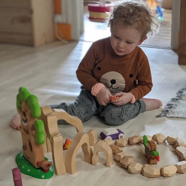 Bumbu Toys | 羅馬尼亞場景與動物木玩- 古老的橡樹