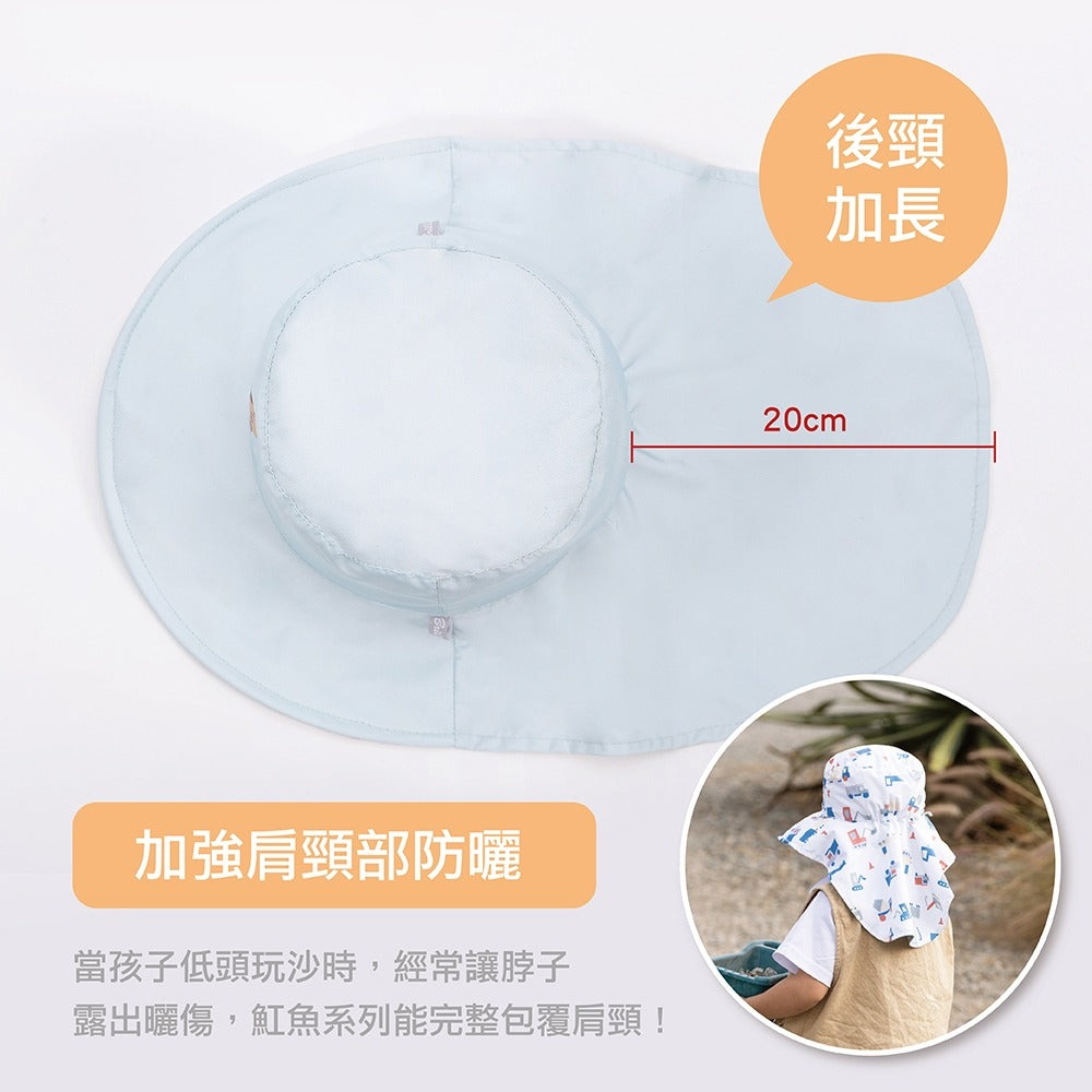 Brille Brille SPF50+涼感防曬帽-頸部加長防護(雙面款)